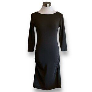 Jarbo Womens Dress Sz 36 US 8 Olive Green Pima Cotton Minimalist Quiet Luxury